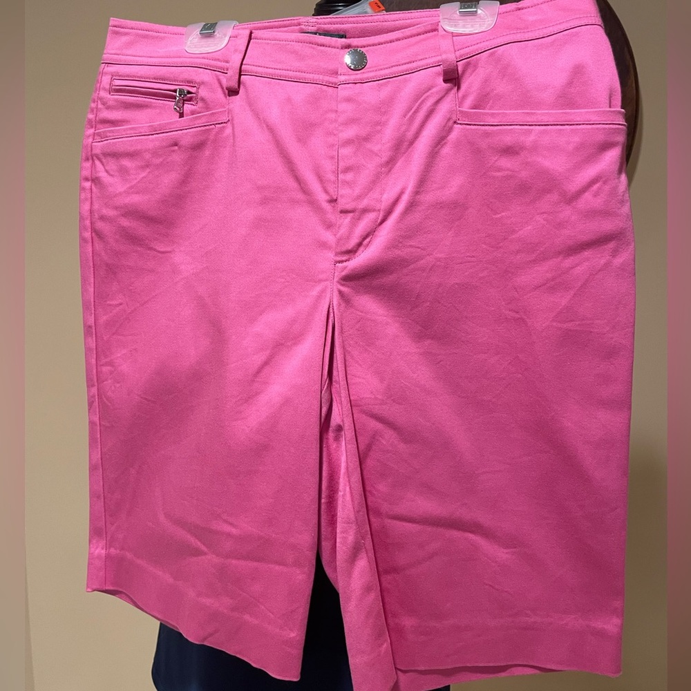 Ralph Lauren Bright Pink cotton/spandex 20” shorts 6